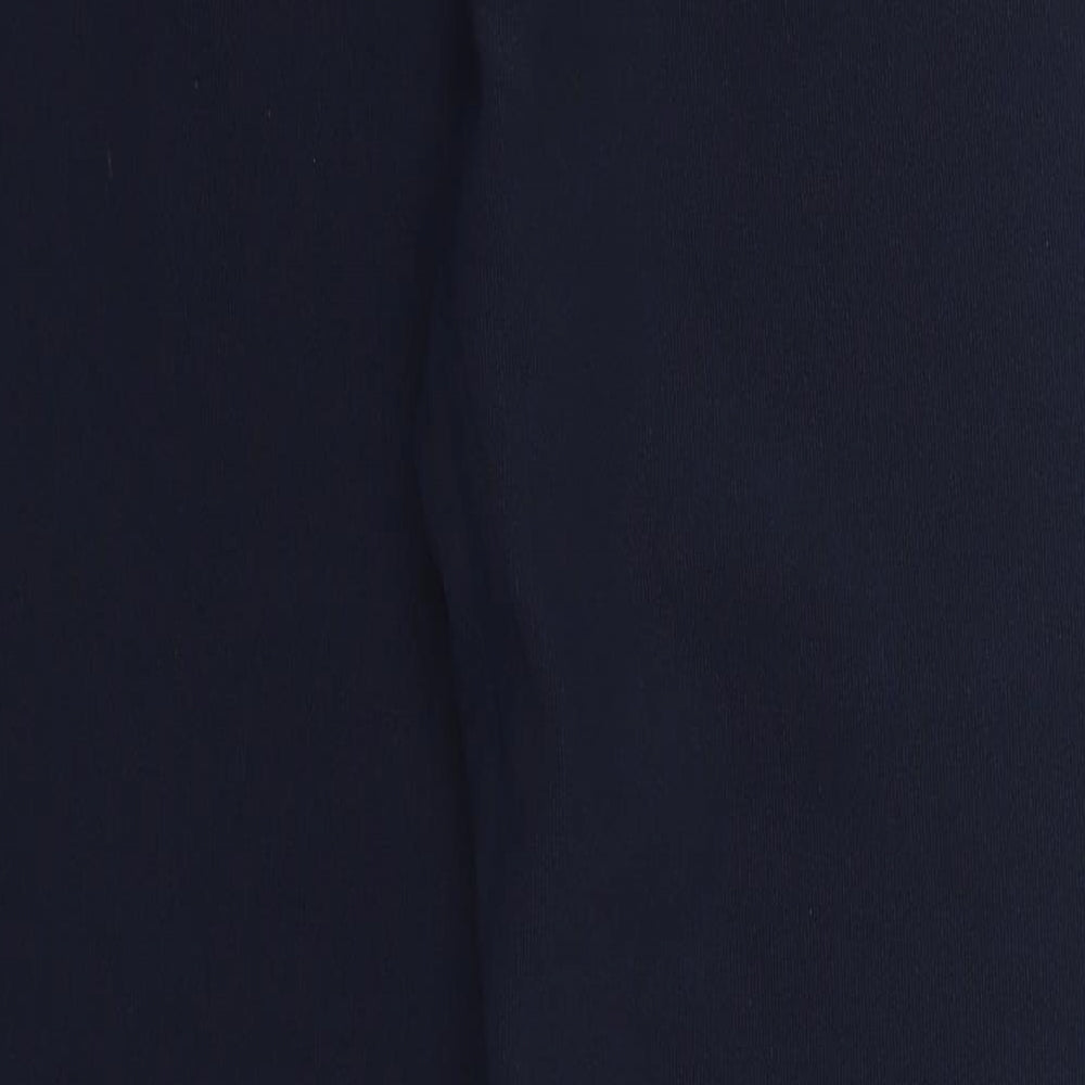 Preworn Womens Blue  Polyester Trousers  Size 14 L27 in Regular