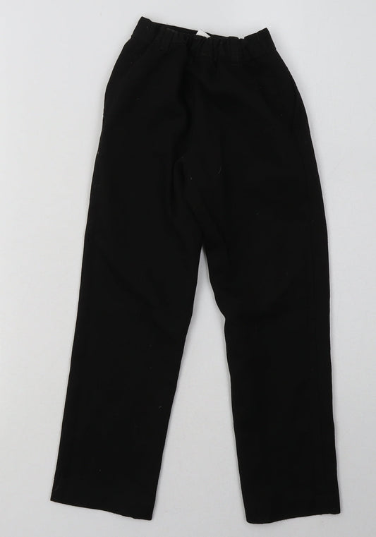 George Boys Black  Polyester Capri Trousers Size 5-6 Years  Regular Hook & Eye - School Wear