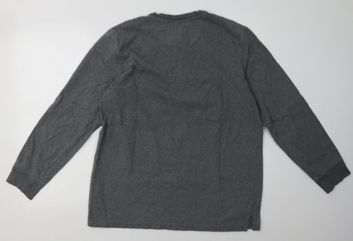 Covington Mens Grey Striped Cotton Pullover Sweatshirt Size L