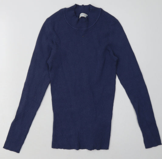 Primark Womens Blue  Viscose Pullover Sweatshirt Size L  Pullover