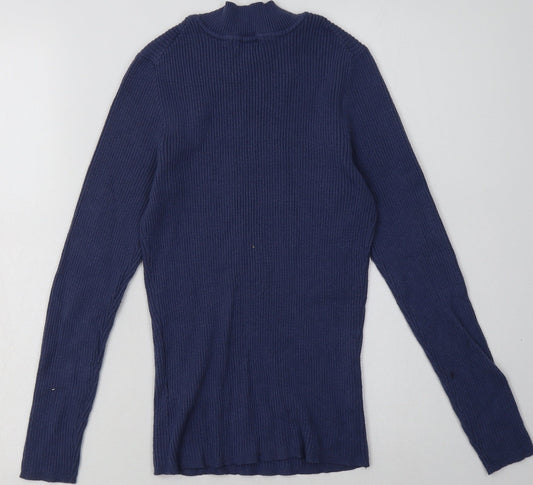 Primark Womens Blue  Viscose Pullover Sweatshirt Size L  Pullover
