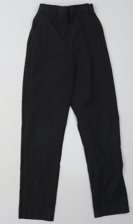 Sainsburys Boys Grey  Polyester Capri Trousers Size 10 Years  Regular Hook & Eye - School Wear