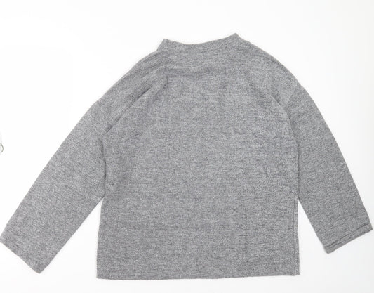 Zara Womens Grey Round Neck  Polyester Pullover Jumper Size M