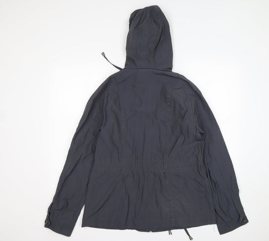 Debenhams Womens Grey   Parka Coat Size 12