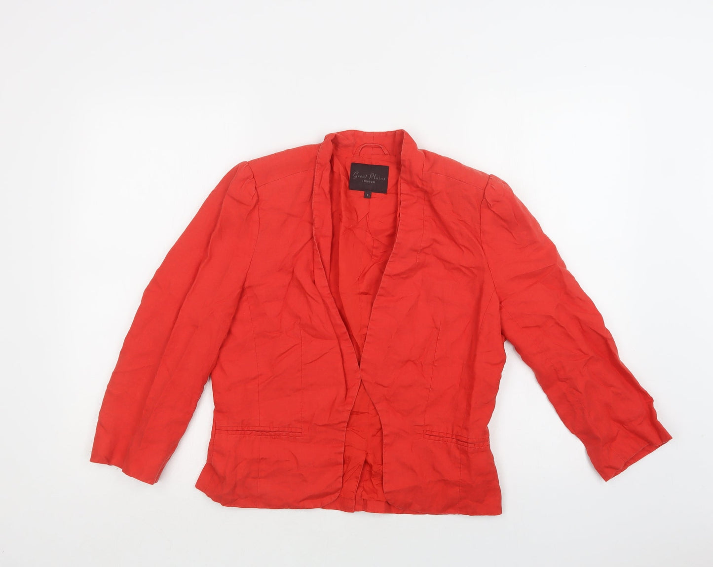 Great Pla Womens Red   Jacket Blazer Size L