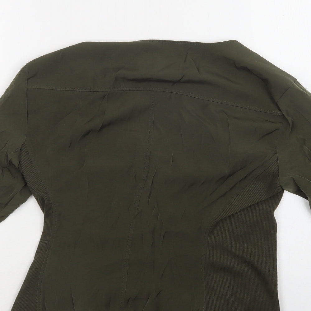 Dorothy Perkins Womens Green   Jacket  Size 8  Zip