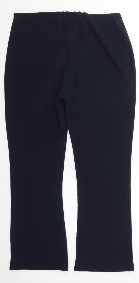 Preworn Womens Blue  Polyester Trousers  Size 18 L26 in Regular