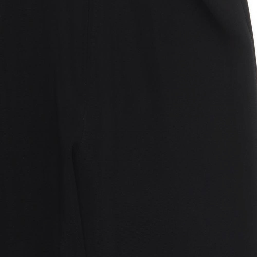 Preworn Womens Black  Polyester Trousers  Size 30 in L26 in Regular