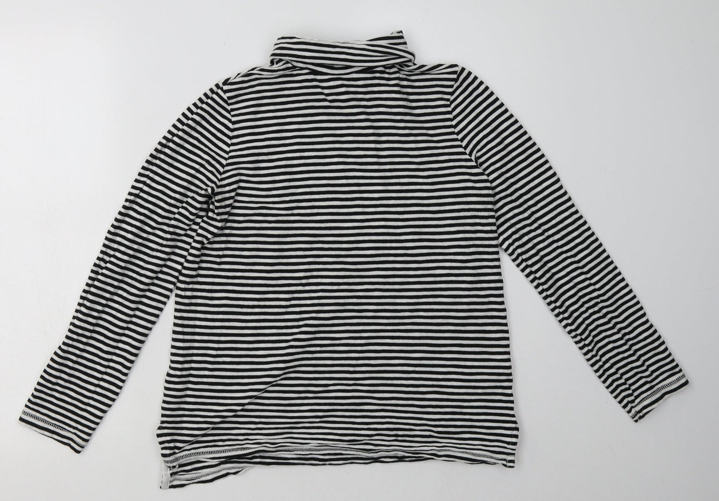 NEXT Womens White Striped Cotton Pullover Sweatshirt Size 8  Pullover