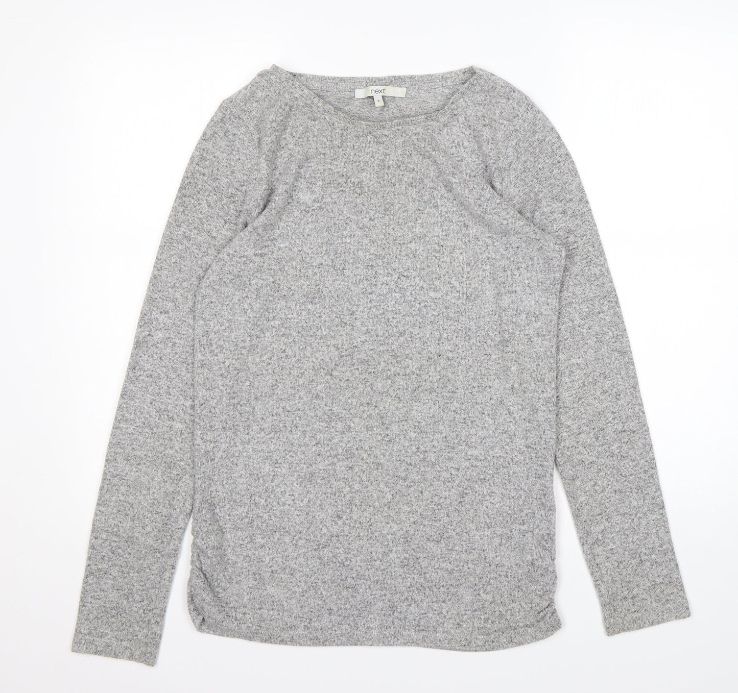 NEXT Womens Grey Round Neck  Viscose Pullover Jumper Size 8