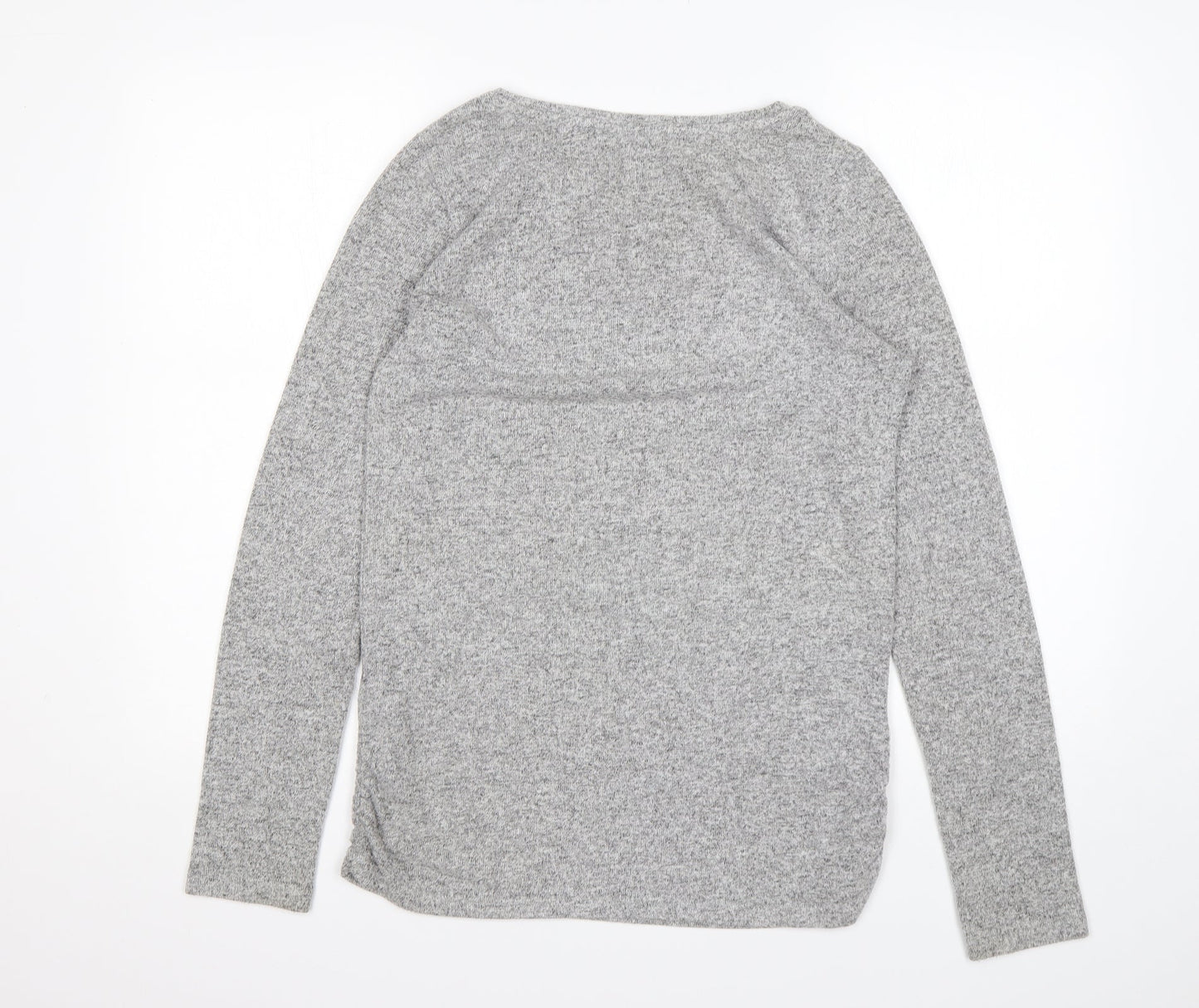 NEXT Womens Grey Round Neck  Viscose Pullover Jumper Size 8