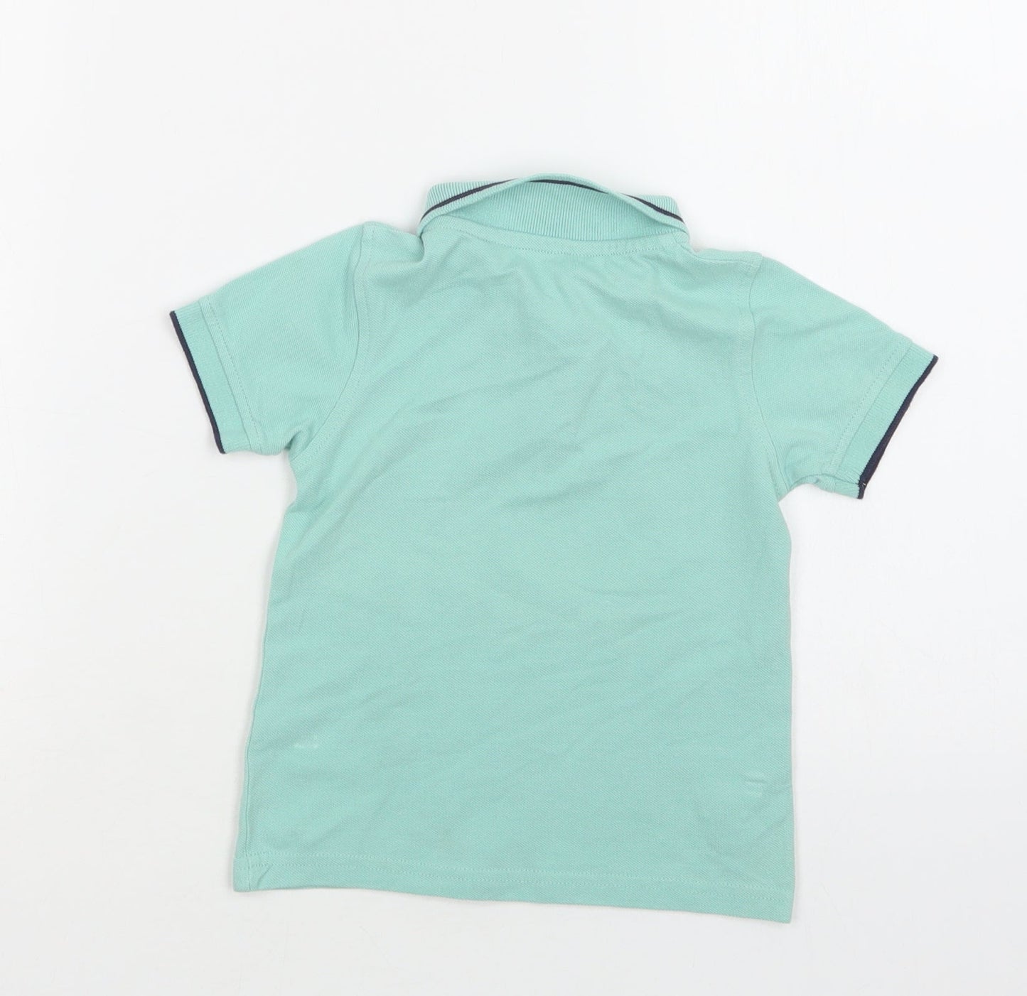 George Boys Green  Cotton Basic Polo Size 2 Years Collared Button
