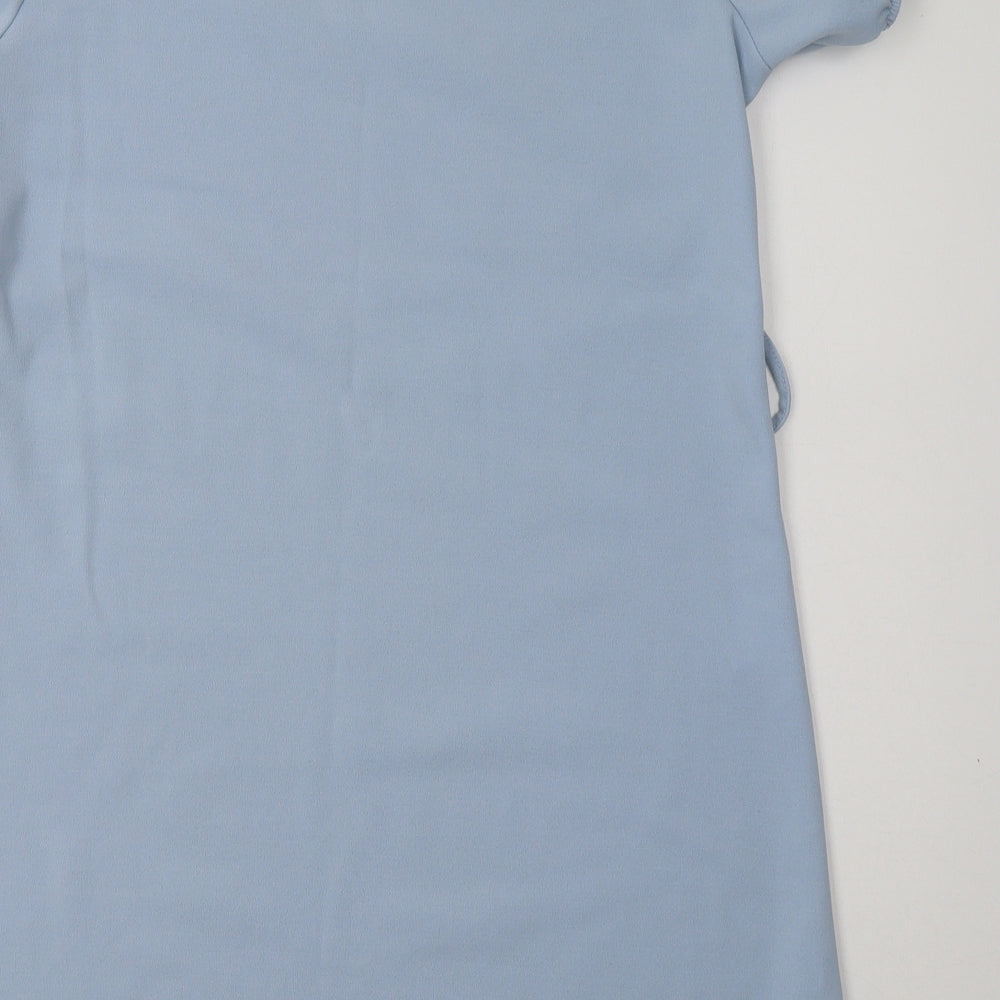 Boohoo Womens Blue  Polyester A-Line  Size 14  Crew Neck Pullover
