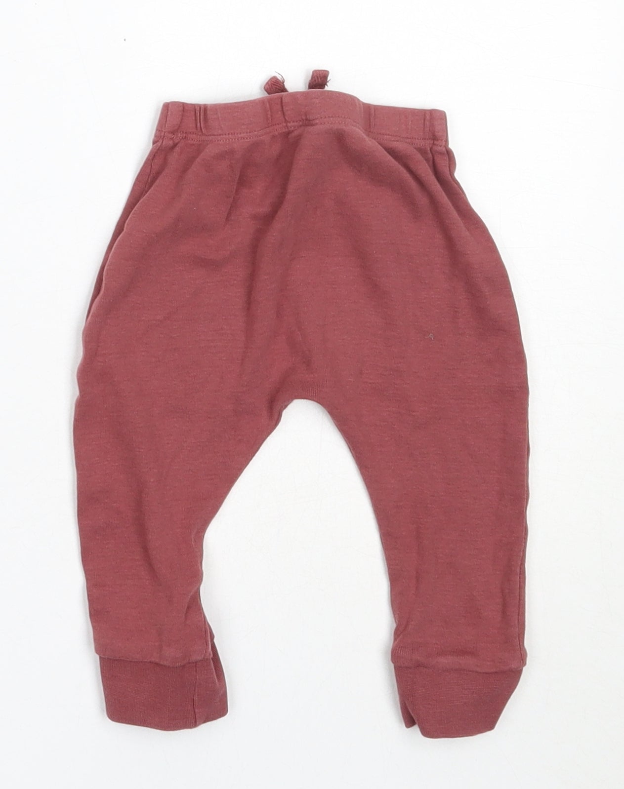 George Girls Pink  Cotton Jogger Trousers Size 6-9 Months