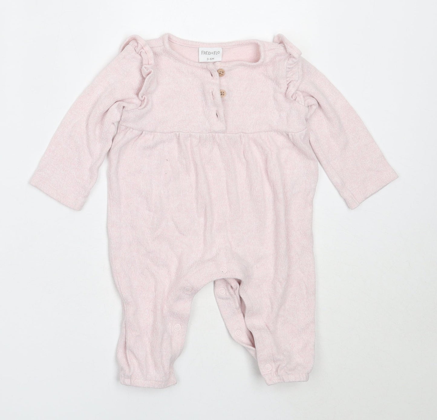 F&F Baby Pink  Viscose Babygrow One-Piece Size 3-6 Months