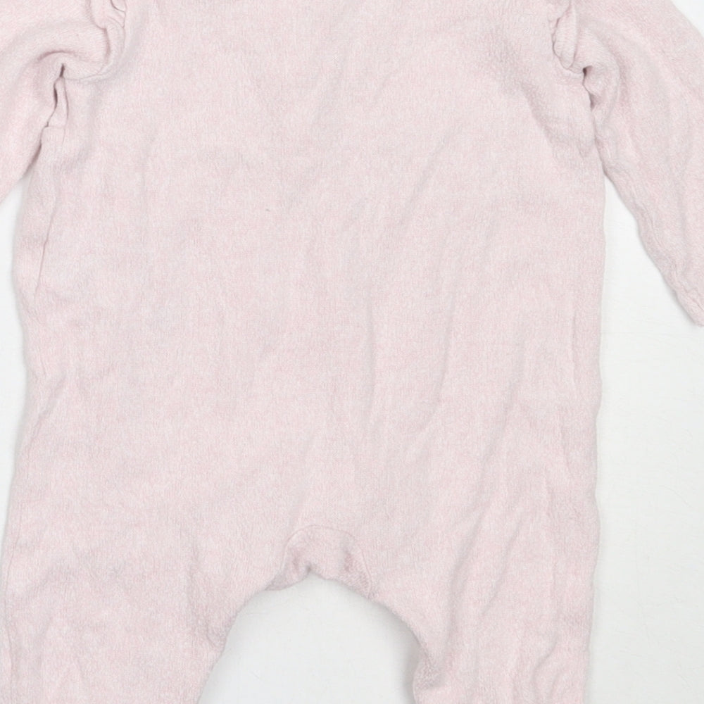 F&F Baby Pink  Viscose Babygrow One-Piece Size 3-6 Months