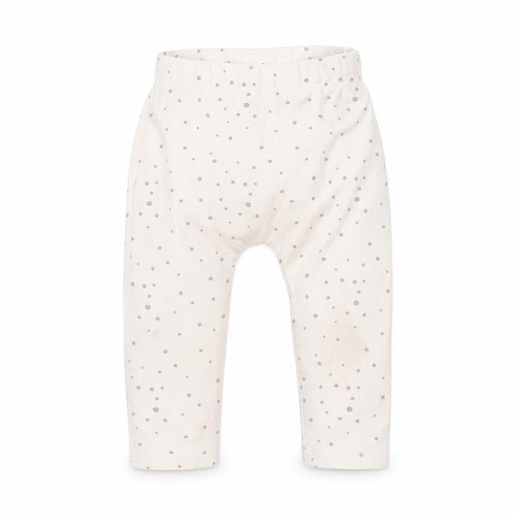 George Girls Beige Spotted Cotton  Trousers Size 6-9 Months   - leggings