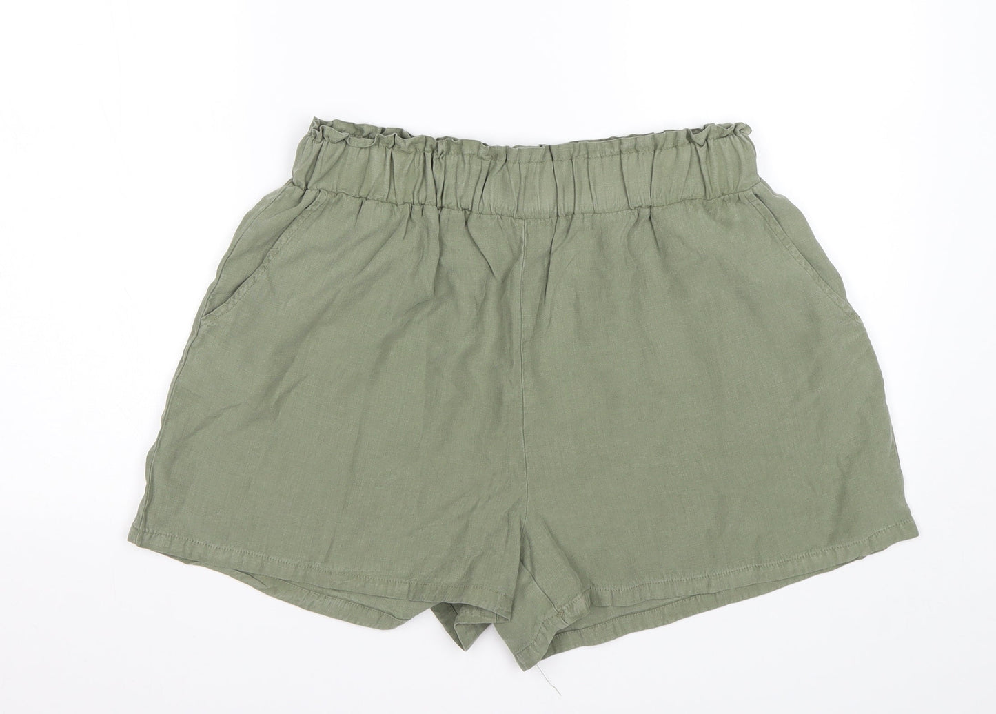 INSIDE Womens Green  Lyocell Sailor Shorts Size L L4 in Regular