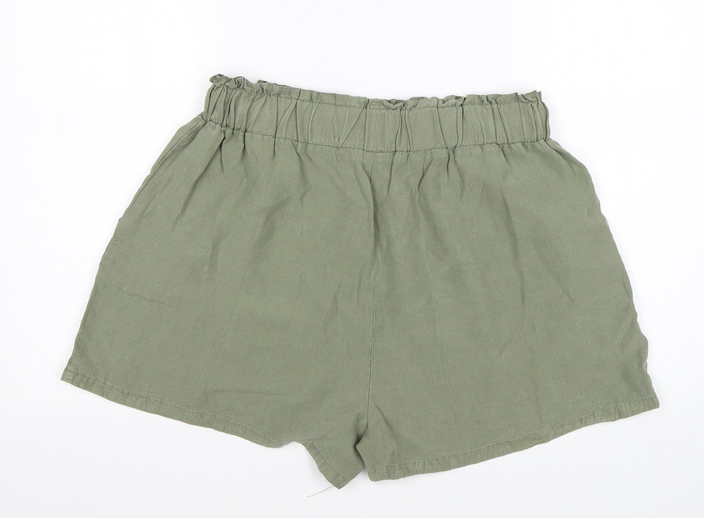 INSIDE Womens Green  Lyocell Sailor Shorts Size L L4 in Regular