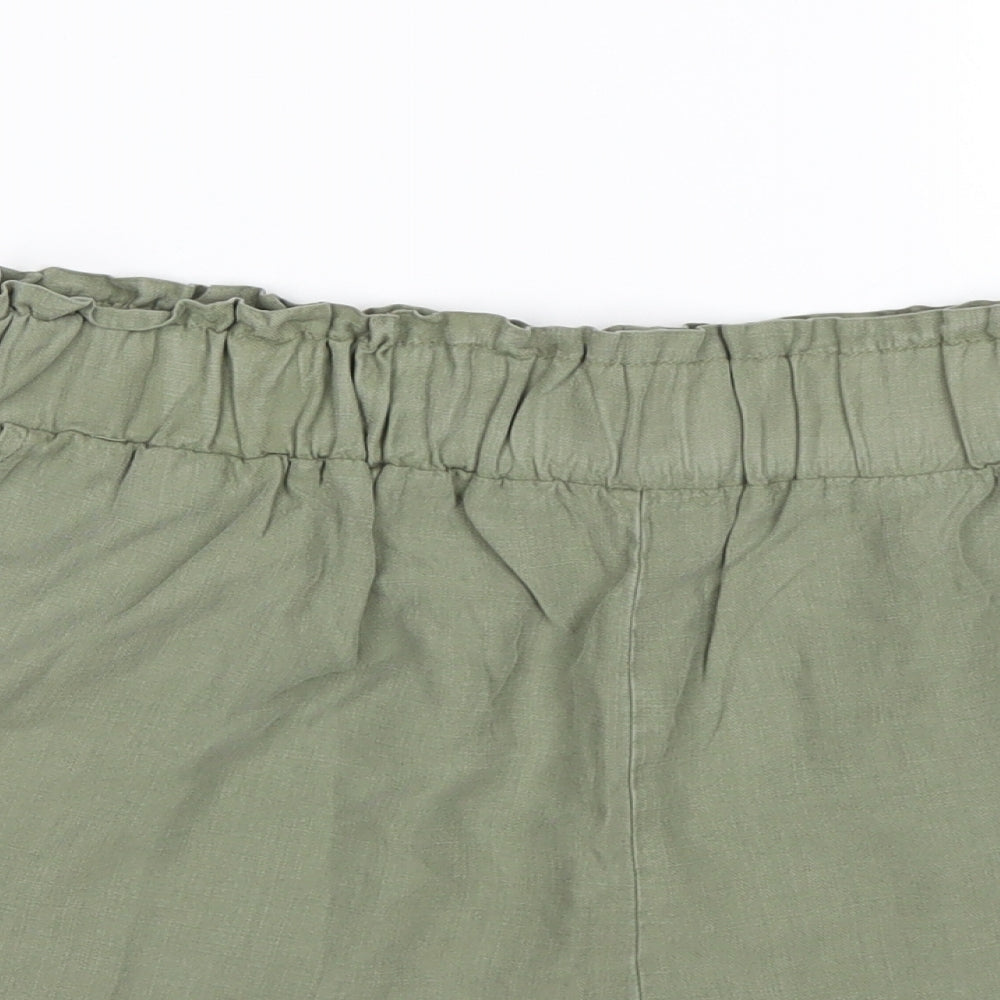 INSIDE Womens Green  Lyocell Sailor Shorts Size L L4 in Regular