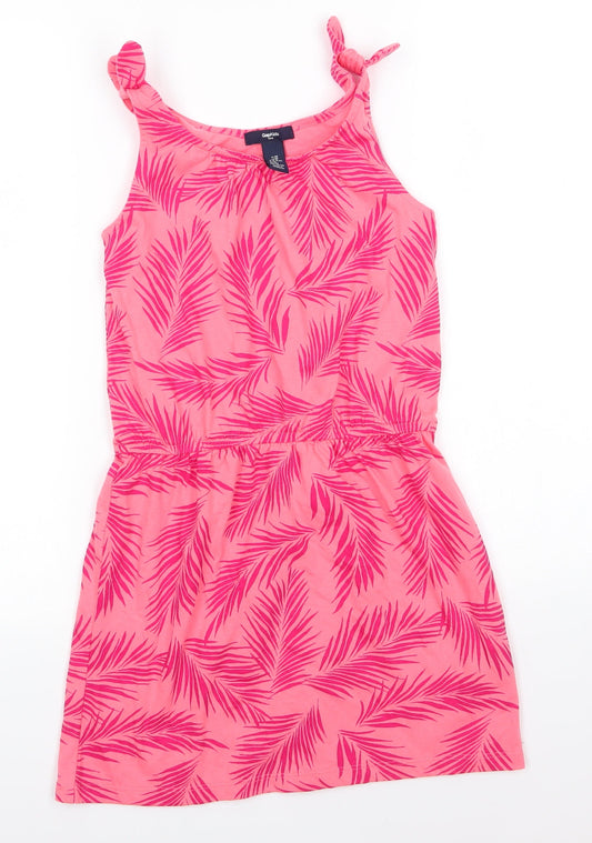 Gap Girls Pink  Cotton A-Line  Size M  Round Neck