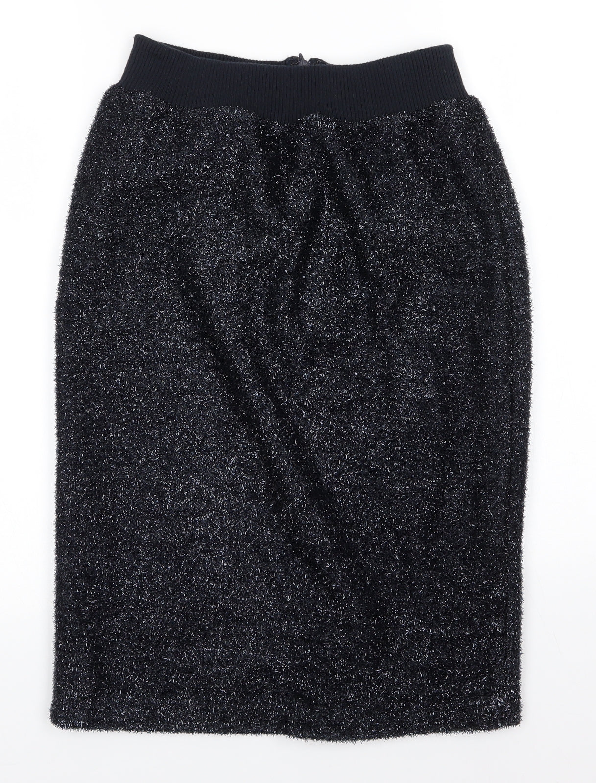Topshop Womens Blue  Cotton Straight & Pencil Skirt Size 10