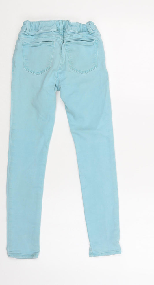 Gap Girls Blue  Cotton Skinny Jeans Size 8 Years  Regular Button