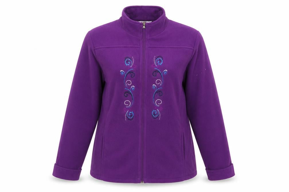 Alia Womens Purple   Windbreaker Jacket Size M  Zip