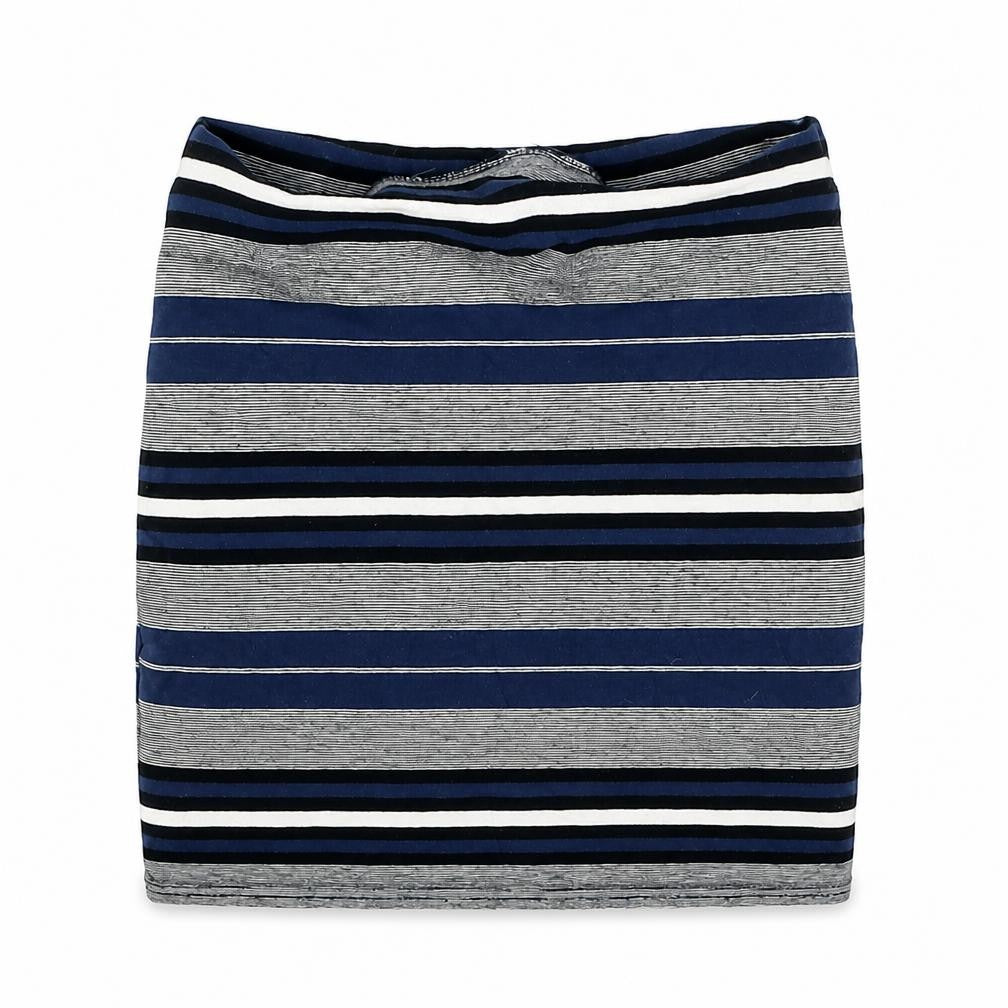 Miss Selfridge Womens Blue Striped Viscose Mini Skirt Size 6