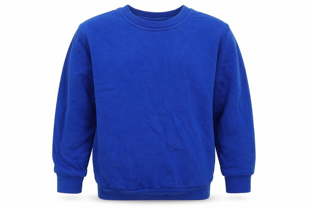 George Boys Blue  Cotton Pullover Sweatshirt Size 7-8 Years  Pullover