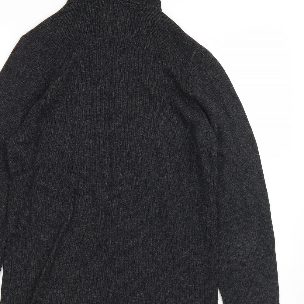 ASOS Mens Black  Cotton Pullover Hoodie Size XS