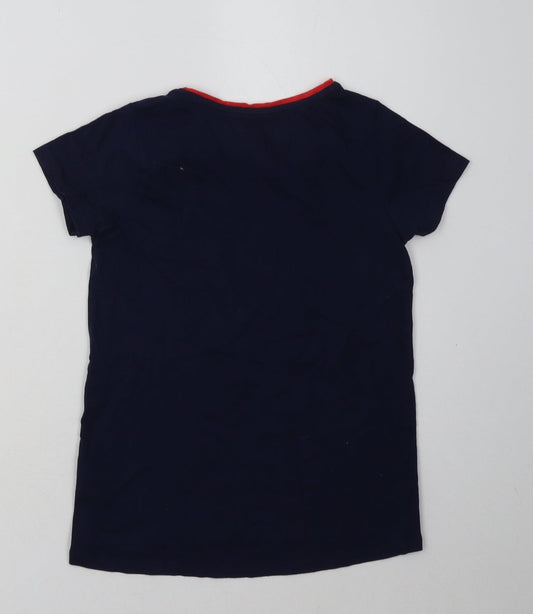 Nutmeg Girls Blue  Cotton  Pyjama Top Size 10-11 Years  Pullover - dreamer