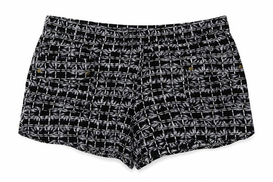Gap Womens Black Geometric Viscose Sweat Shorts Size L L4 in Regular