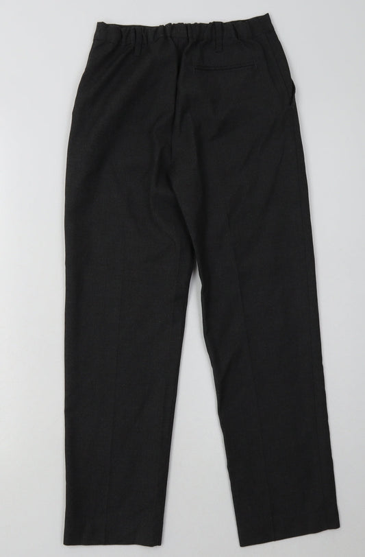sainsburys Boys Grey  Polyester Capri Trousers Size 10 Years  Regular Hook & Eye - School Wear
