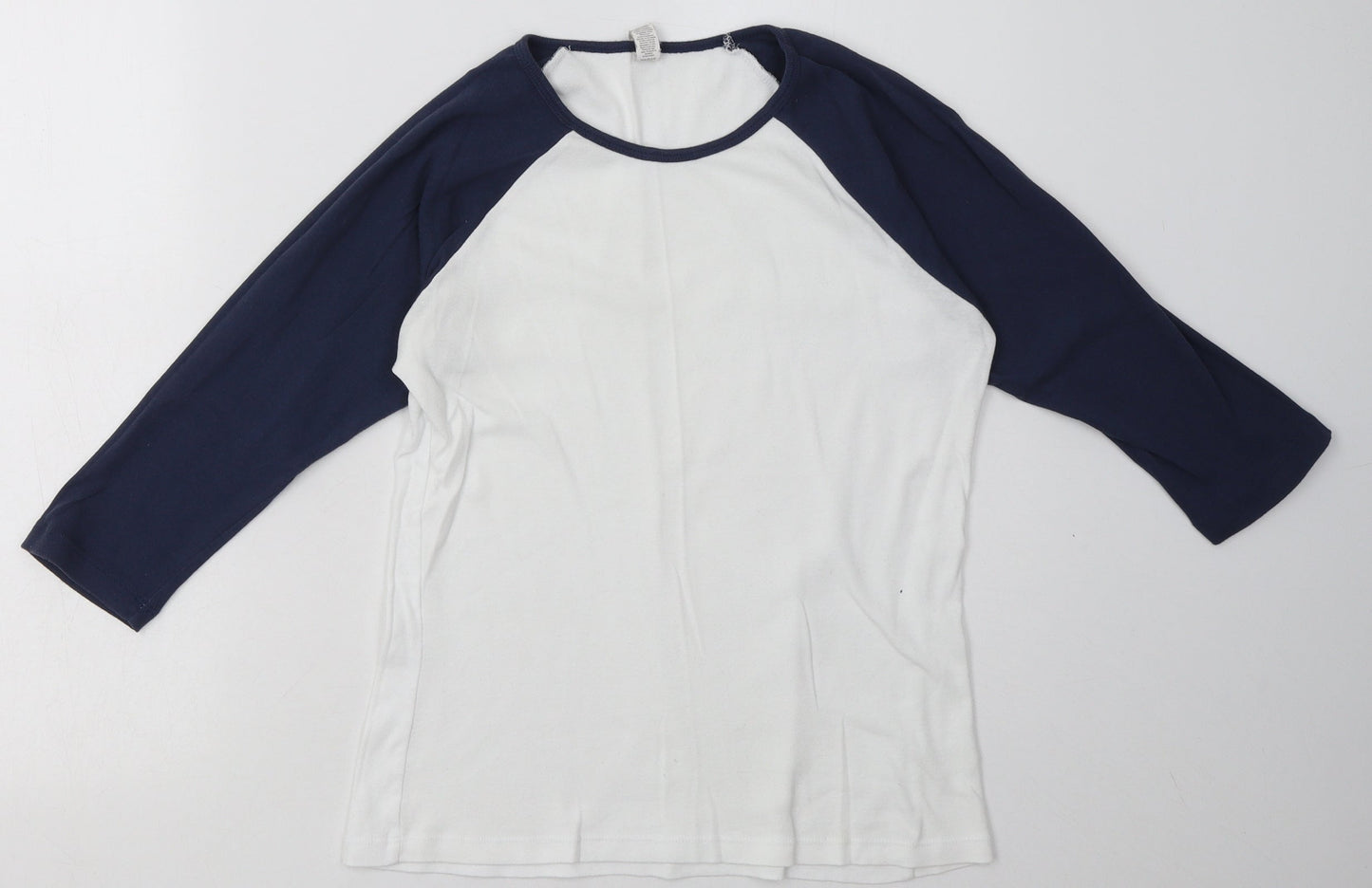 bella  Womens White  Cotton Pullover Sweatshirt Size M  Pullover