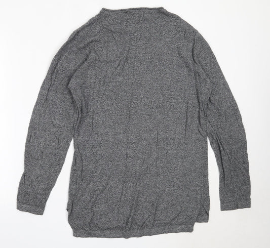 Cedar Wood State Mens Grey Round Neck  Cotton Pullover Jumper Size M