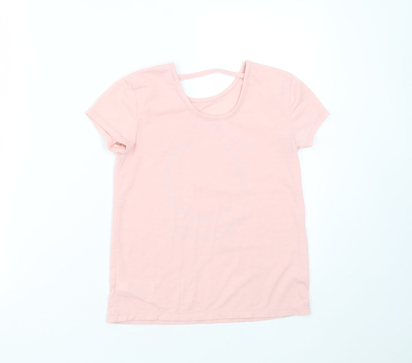 Gap Girls Pink  Polyester Basic T-Shirt Size 8-9 Years Round Neck  - Believe in yourself