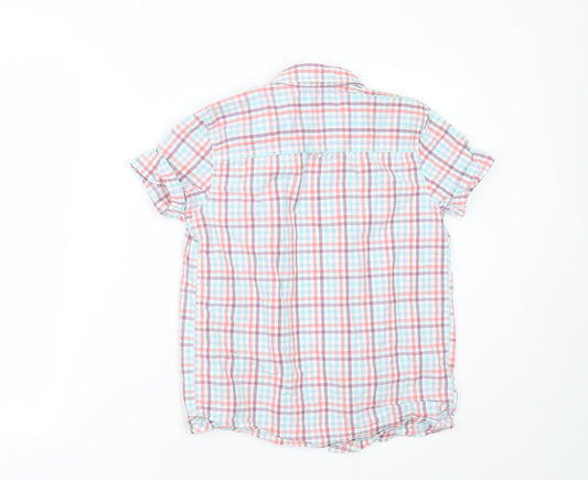 NEXT Boys Multicoloured Check Cotton Basic Button-Up Size 10 Years Collared Button