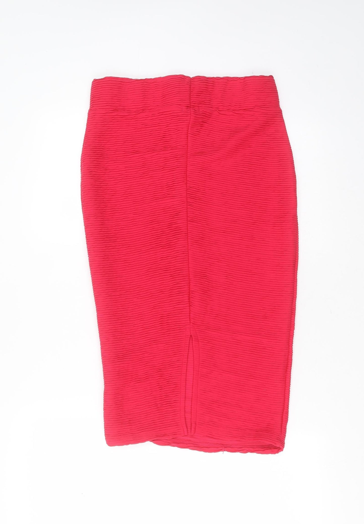 River Island Womens Pink  Polyester Straight & Pencil Skirt Size 8