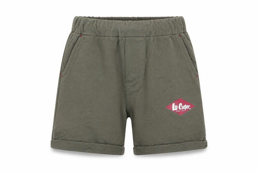 Lee Cooper Boys Green  100% Cotton Sweat Shorts Size 4 Years  Regular