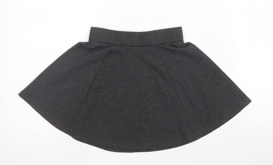 George Girls Grey  Viscose A-Line Skirt Size 3 Years  Regular