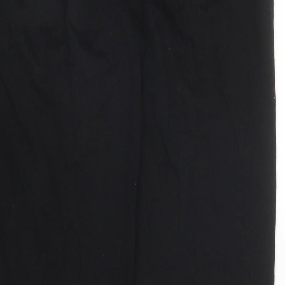Brave Soul Mens Black  Cotton Sweatpants Trousers Size XS L26 in Regular Drawstring