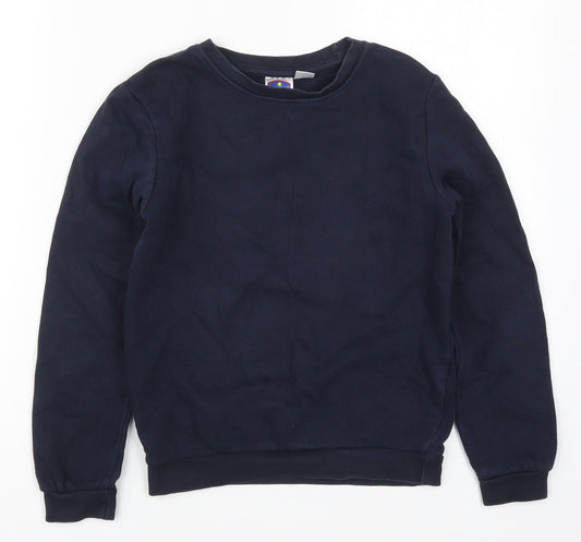 Smart Start Boys Blue  Cotton Pullover Sweatshirt Size 8-9 Years  Pullover