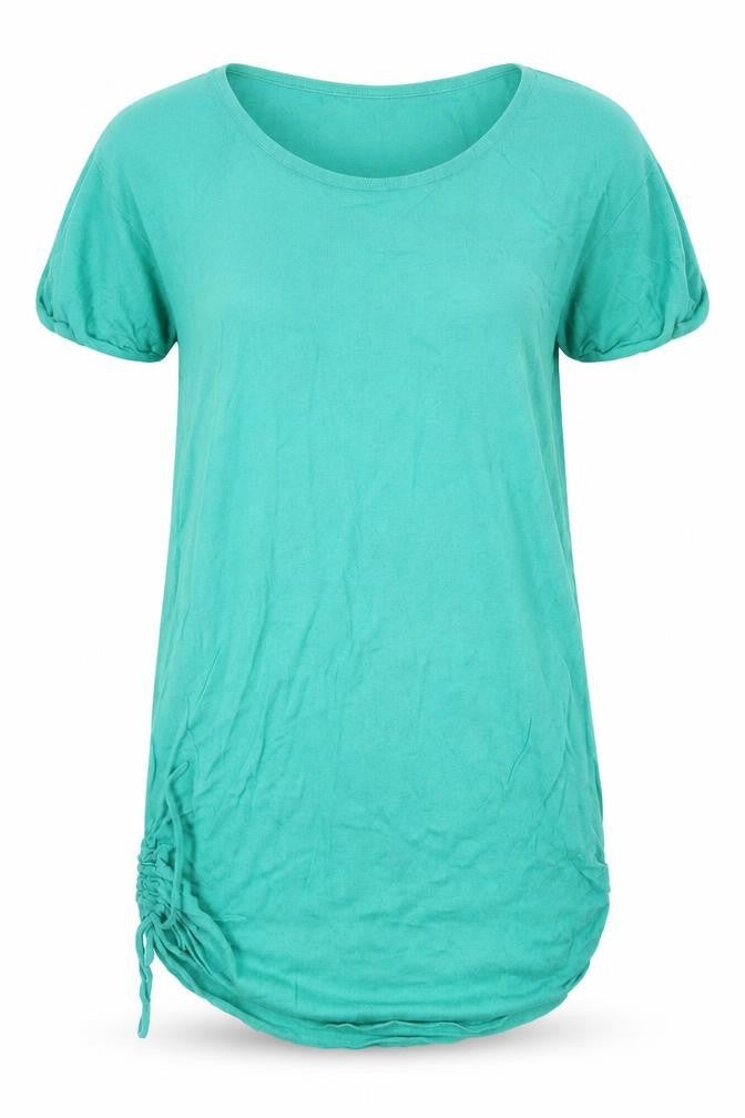 H&M Womens Green  Cotton Basic T-Shirt Size 10 Round Neck