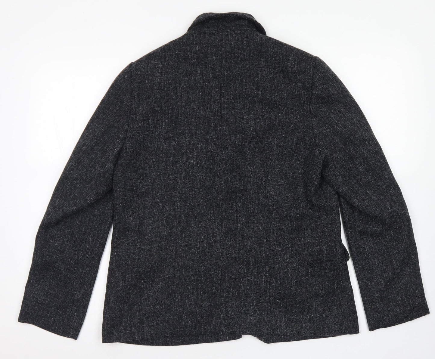 Suzie J Womens Grey   Jacket Blazer Size 16  Button