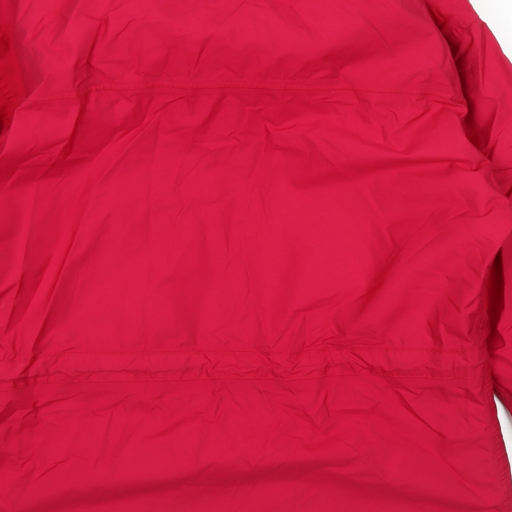 Scanda Womens Pink   Rain Coat Coat Size S  Zip