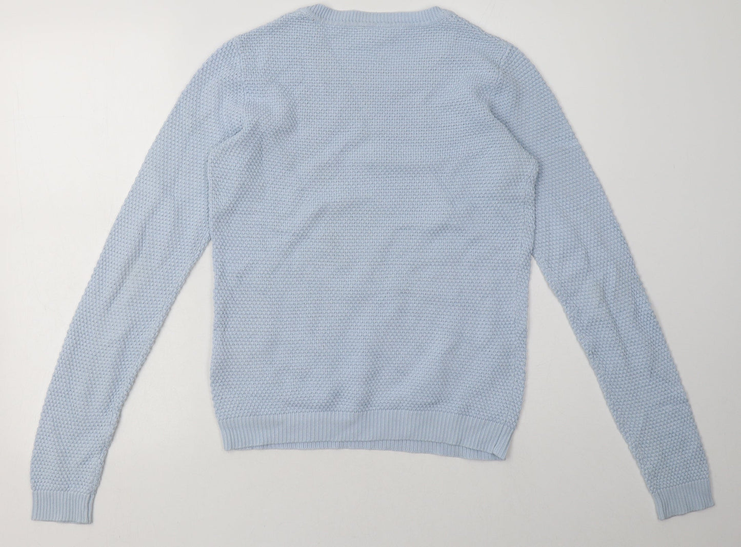 VILA Womens Blue  Cotton Pullover Sweatshirt Size S  Pullover