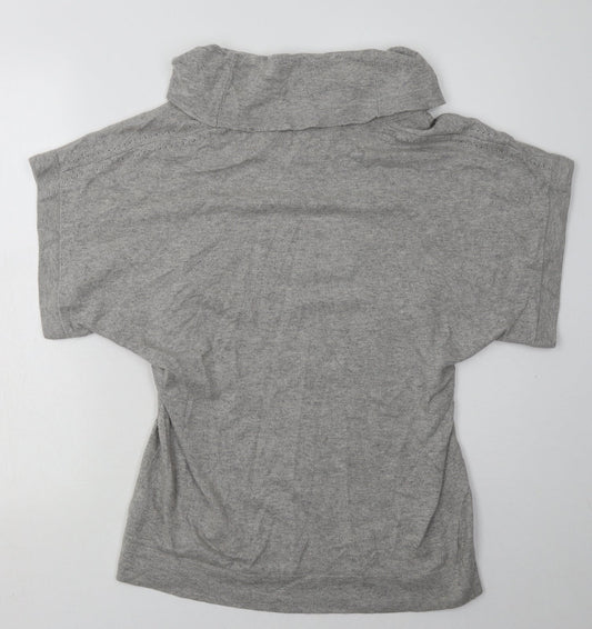 Marks and Spencer Womens Grey  Viscose Pullover Sweatshirt Size 8  Pullover