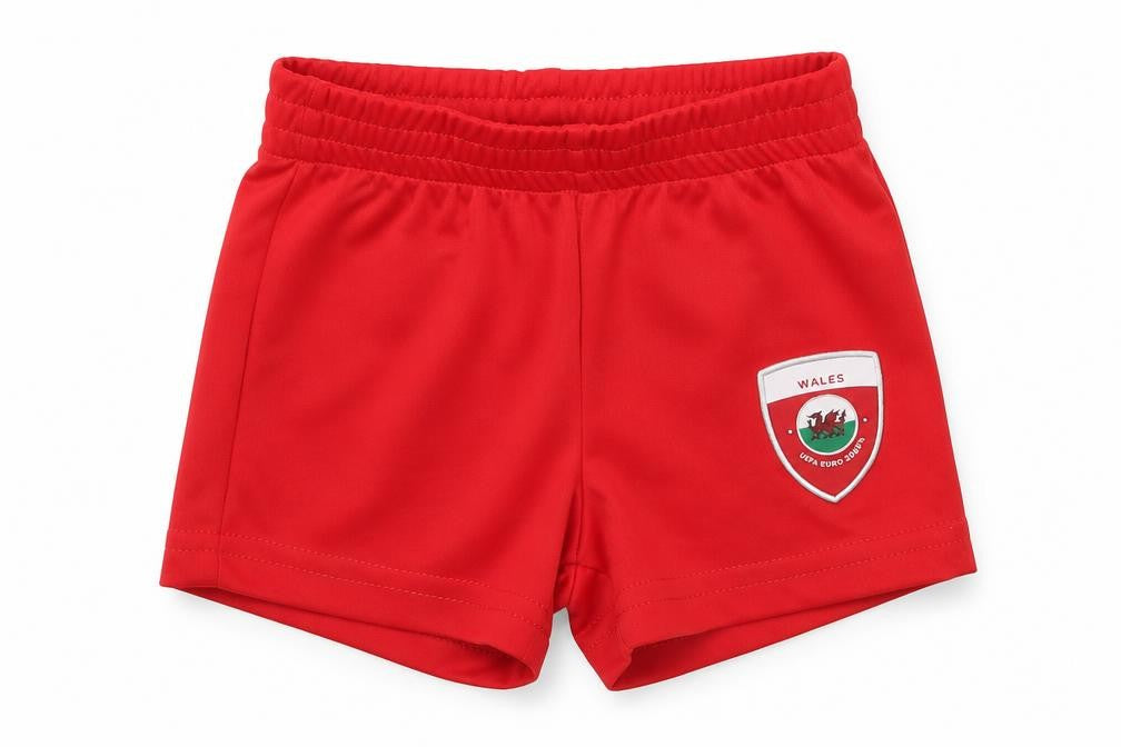 EURO2020 Boys Red  Polyester Cropped Trousers Size 6-9 Months   - wales uefa euro 2020