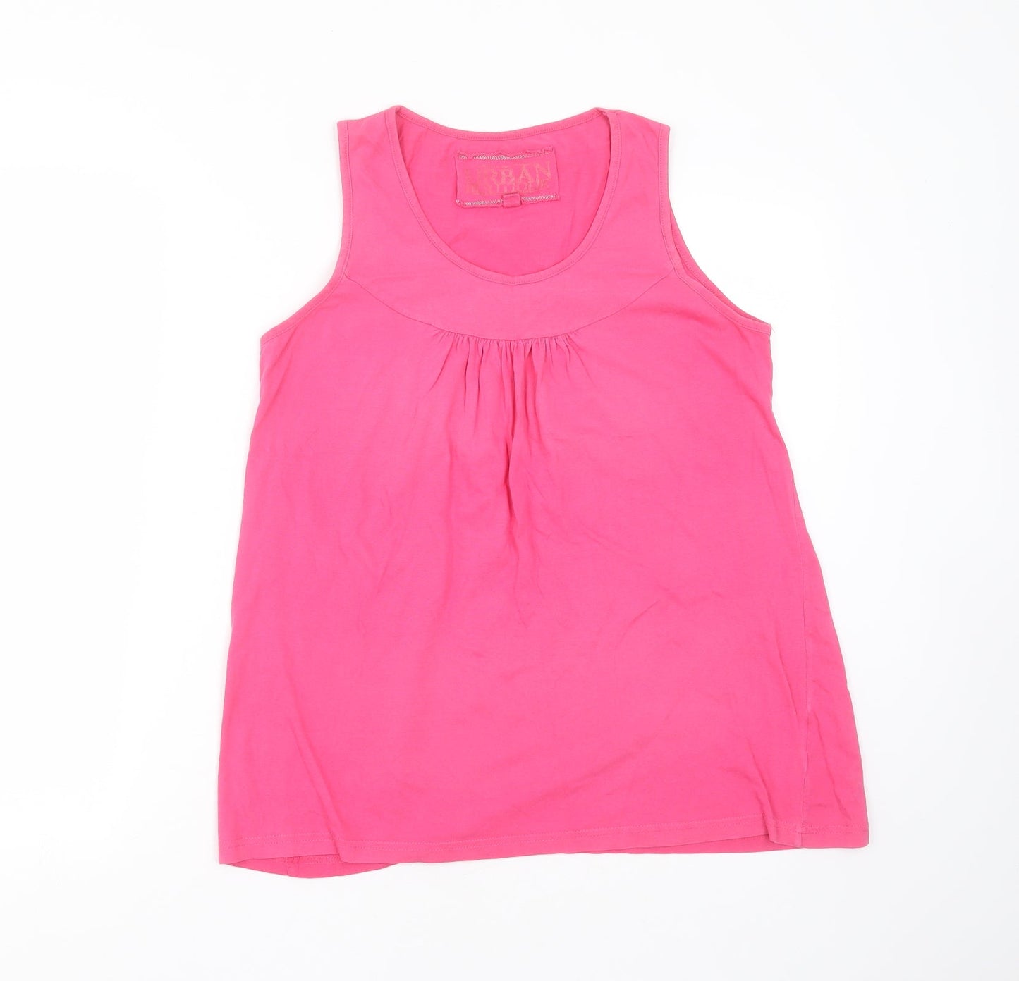 Urban Boutique Womens Pink  Cotton Basic T-Shirt Size 14 Round Neck